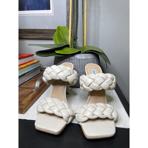 Steve Madden Kenley Heel White Women's Size 7.5 - Picture 5 of 15